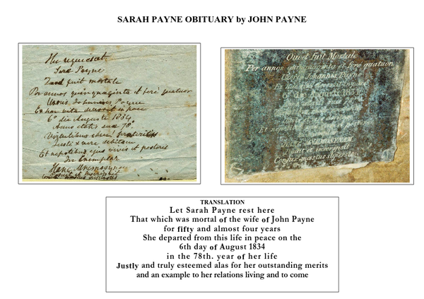 Sarah Payne, obit.