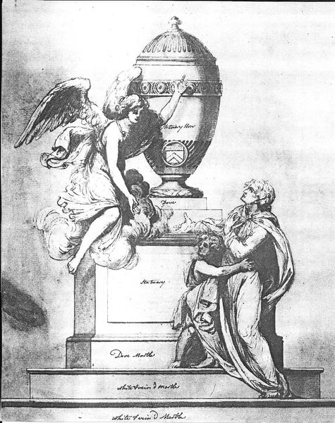 Drawing of the Dartrey sculpture inside