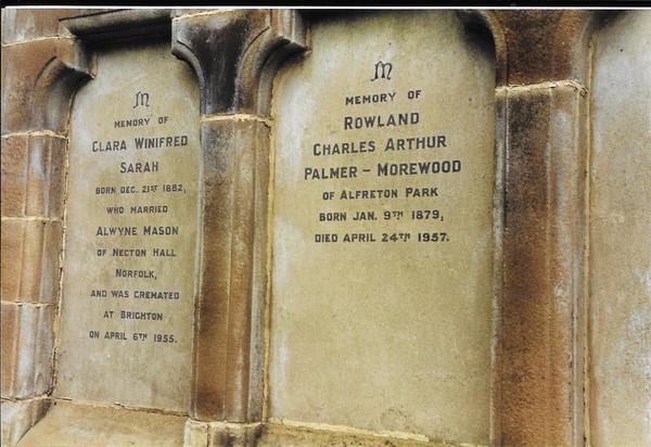Palmer-Morewood, side plaques